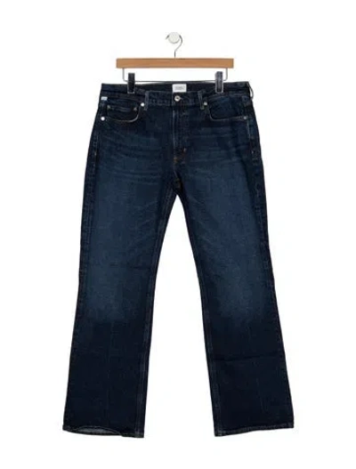 Pre-owned Citizen Of Humanity Mid-rise Flared Jeans In Blue