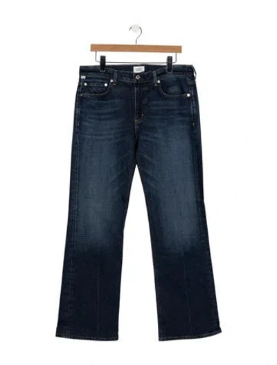 Pre-owned Citizen Of Humanity Mid-rise Flared Jeans In Blue