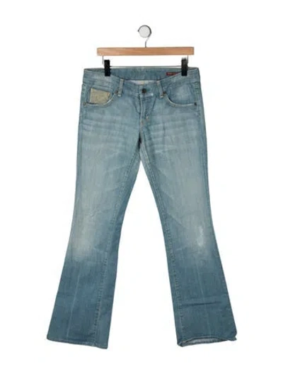 Pre-owned Citizen Of Humanity Mid-rise Flared Jeans In Blue