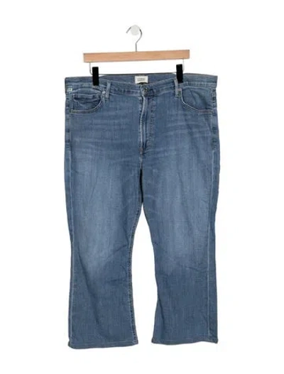 Pre-owned Citizen Of Humanity Mid-rise Flared Jeans In Blue