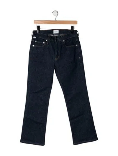 Pre-owned Citizen Of Humanity Mid-rise Flared Jeans In Blue