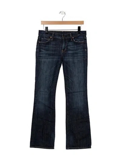 Pre-owned Citizen Of Humanity Mid-rise Flared Jeans In Blue