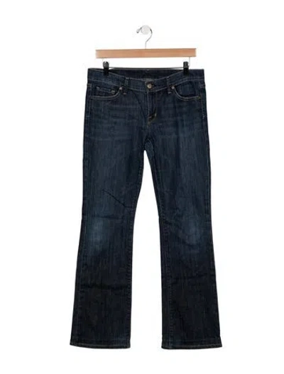 Pre-owned Citizen Of Humanity Mid-rise Flared Jeans In Blue