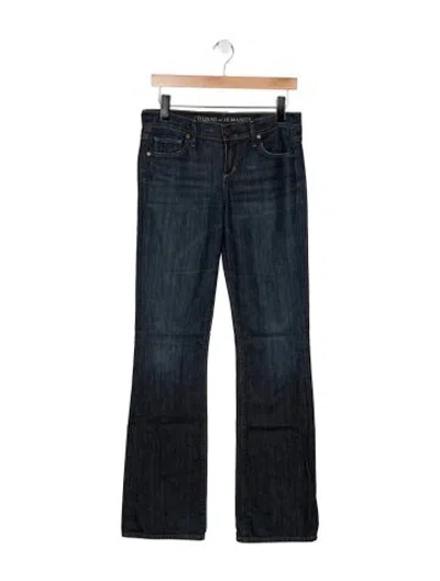 Pre-owned Citizen Of Humanity Mid-rise Flared Jeans In Gray