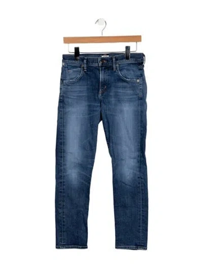 Pre-owned Citizen Of Humanity Mid-rise Skinny Leg Jeans In Blue
