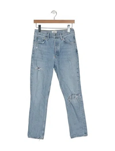 Pre-owned Citizen Of Humanity Mid-rise Skinny Leg Jeans In Blue