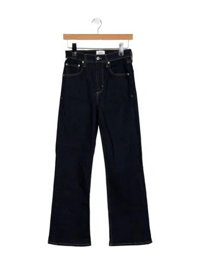 Pre-owned Citizen Of Humanity Mid-rise Wide Leg Jeans In Blue