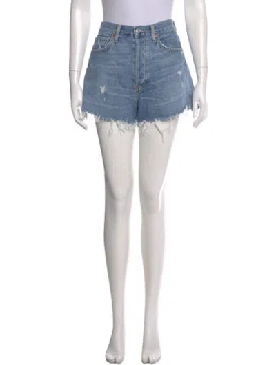 Pre-owned Citizen Of Humanity Mini Shorts In Blue
