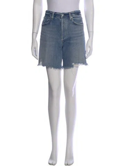 Pre-owned Citizen Of Humanity Mini Shorts In Blue