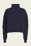 Citizen Of Humanity Mirelle Cotton Fleece Sweatshirt In Burgundy