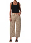Citizen Of Humanity Miro Animal Print Barrel Leg Jeans In Natural Cheetah In Multi