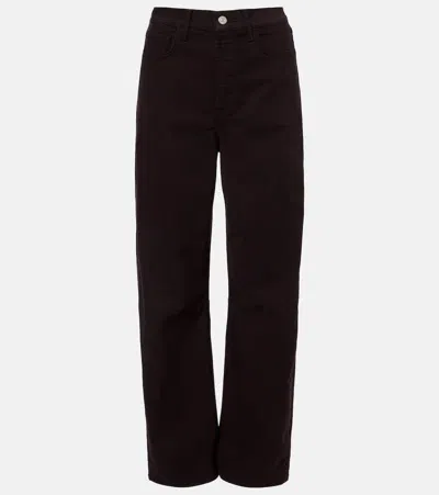 Citizen Of Humanity Miro Cropped Barrel-leg Jeans In Brown