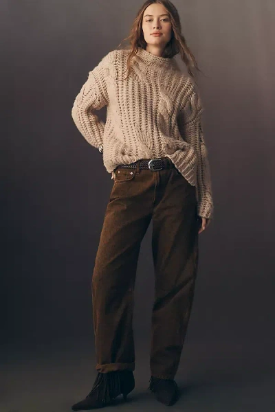 Citizen Of Humanity Miro High-rise Taper Jeans In Brown