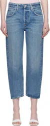 Citizen Of Humanity Delfina Jeans Five-pocket Design Belt Loops In Blue