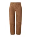 Citizen Of Humanity Miro Relaxed Suede Pant In Brown