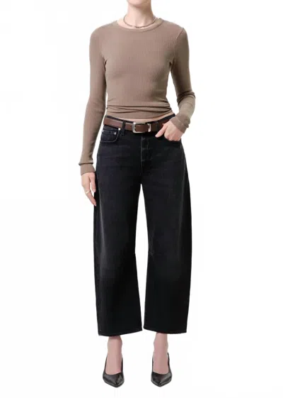 Citizen Of Humanity Miro Relaxed Tapered Leg Jeans In Raine In Black