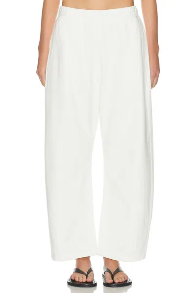 Citizen Of Humanity Miro Cotton-jersey Barrel-leg Track Pants In White