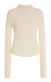 Citizen Of Humanity Nara Wool-cashmere Blend Turtleneck Sweater In Neutral