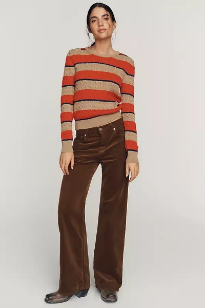 Citizen Of Humanity Nora Low-rise Wide-leg Corduroy Jeans In Multi