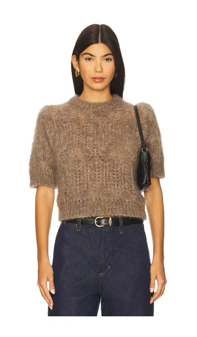 Citizen Of Humanity Odette Puff Sleeve Sweater In Brown