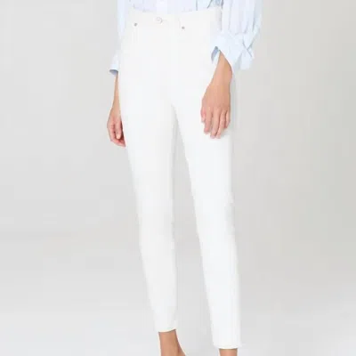 Citizen Of Humanity Olivia High Rise Slim Jeans In Zen In White