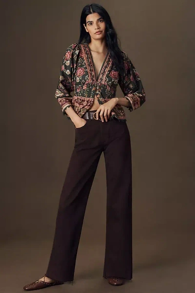 Citizen Of Humanity Palma High-rise Straight-leg Jeans In Brown