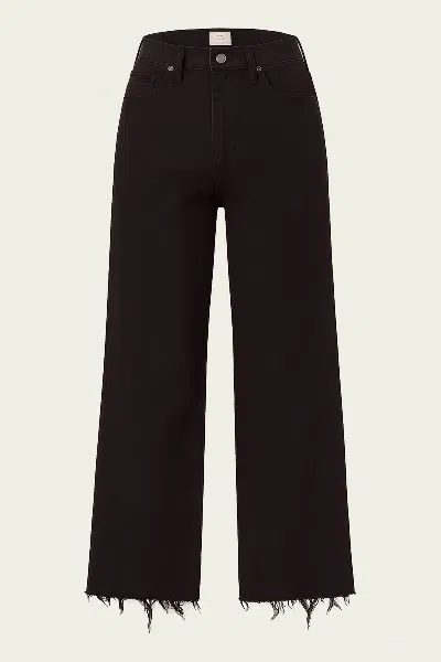Citizen Of Humanity Palma Straight Raw Hem In Carob In Black