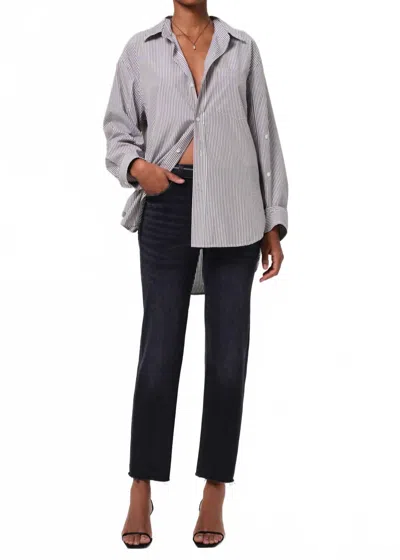 Citizen Of Humanity Caia High Rise Straight Jeans In Lotus