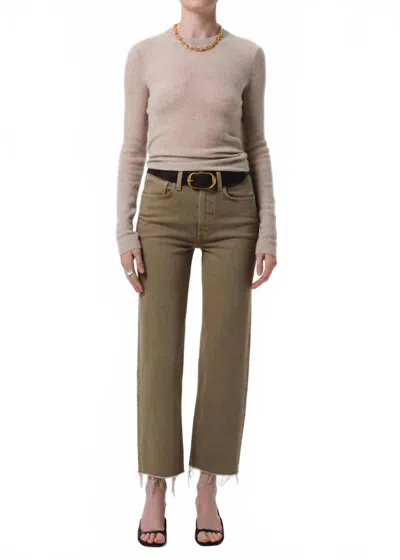 Citizen Of Humanity Palma Straight Raw Hem Jeans In Bezal In Multi