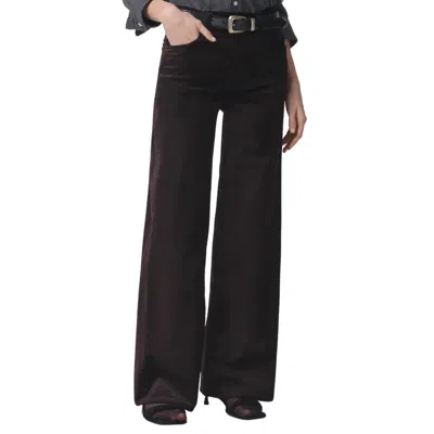 CITIZEN OF HUMANITY PALOMA BAGGY VELVET PANT IN PONY