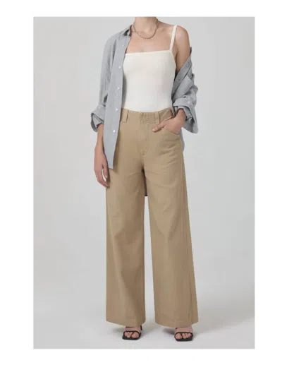 Citizen Of Humanity Paloma Utility Trouser In Khaki Classic In Brown