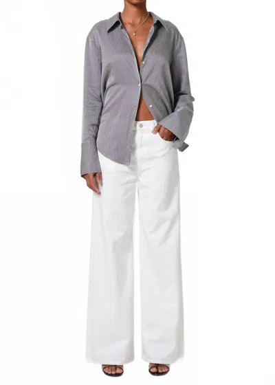Citizen Of Humanity Paloma Wide Leg Jeans In Soft White