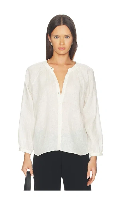 Citizen Of Humanity Paro Linen Blouse In White