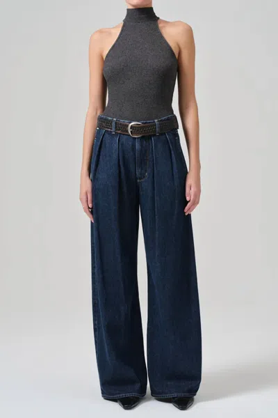 Citizen Of Humanity Petra Pleated Trouser Jean In Eden In Multi