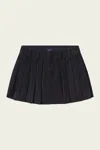 Citizen Of Humanity Pleated Mini Skirt In Juno In Black