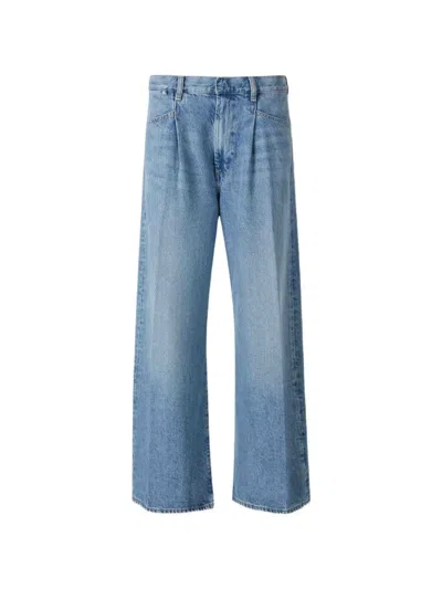 Citizen Of Humanity Pleated Wide-leg Jeans In Blue