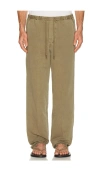Citizen Of Humanity Relaxed Drawstring Pull On Pants In Green