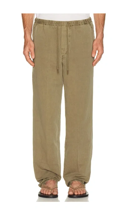 Citizen Of Humanity Relaxed Drawstring Pull On Pants In Green