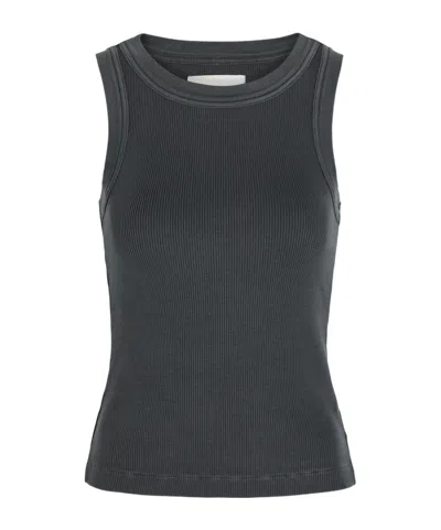 Citizen Of Humanity Ribbed Cotton-blend Tank In Gray