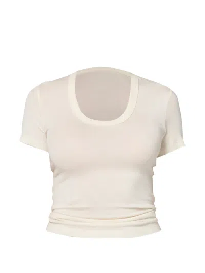 Citizen Of Humanity Ribbed T-shirt In Neutral