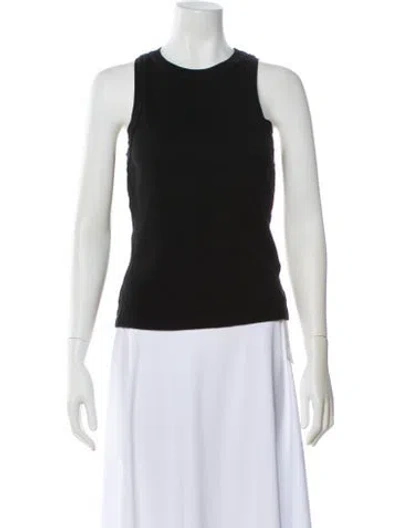 Pre-owned Citizen Of Humanity Scoop Neck Sleeveless Bodysuit In Black