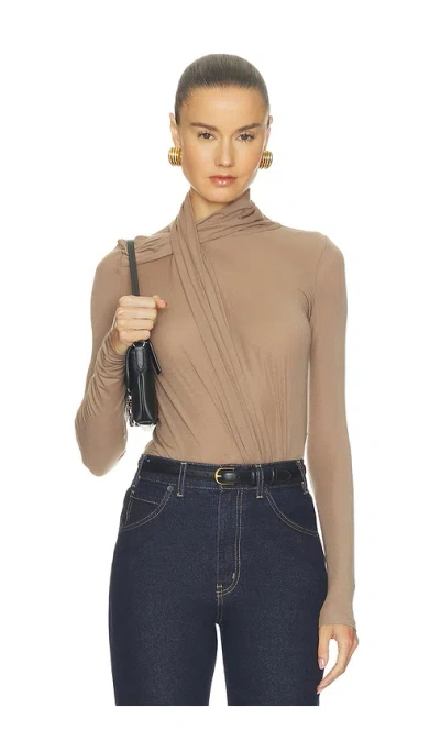 Citizen Of Humanity Sculptural Bodysuit In Moth