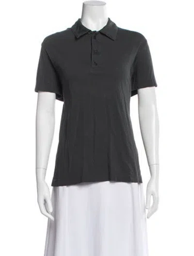 Pre-owned Citizen Of Humanity Short Sleeve Polo In Gray