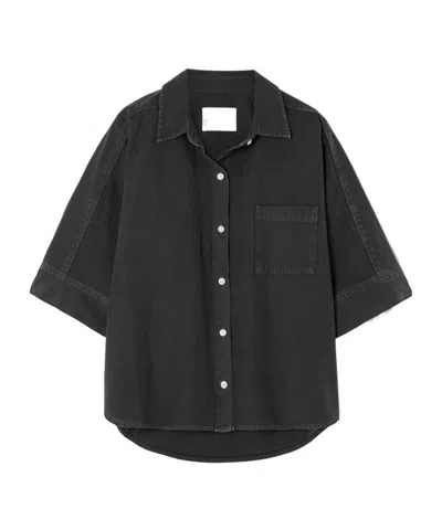 Citizen Of Humanity Short Sleeve Shirt In Black
