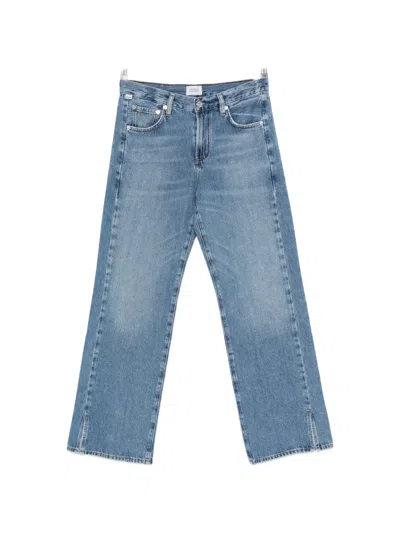 Citizen Of Humanity Side-slit Jeans In Blue