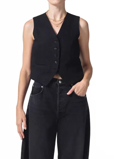 Citizen Of Humanity Sierra Vest In Black