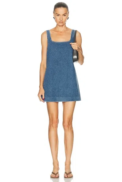 Citizen Of Humanity Citizens Of Humanity Silvana Sleeveless Denim Shift Minidress In Blue