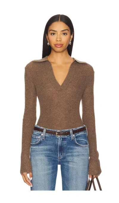 Citizen Of Humanity Simone Polo Sweater In Gold
