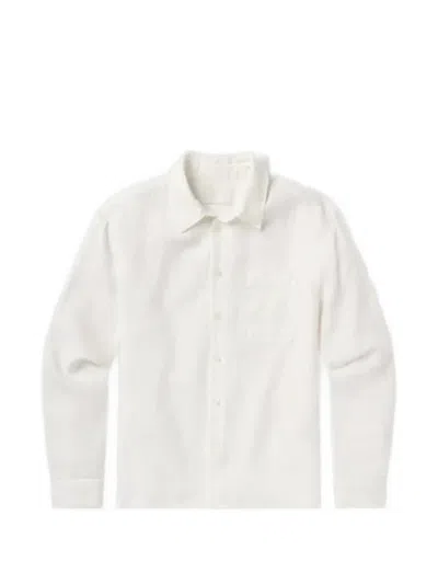 Citizen Of Humanity Single Pocket Work Long-sleeve Shirt In White