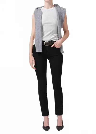 Citizen Of Humanity Sloane Skinny Jeans In Plush Black In Multi